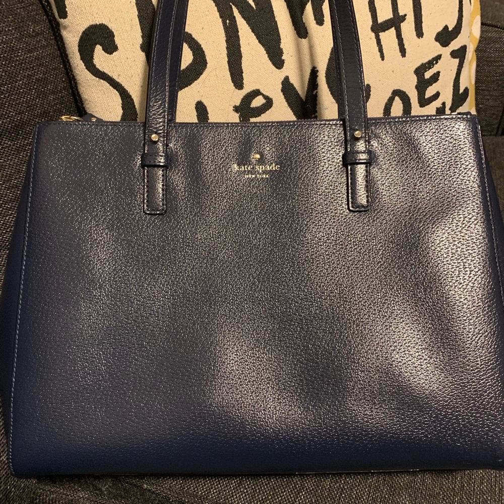 Kate Spade Grand Street Reena Satchel in Navy